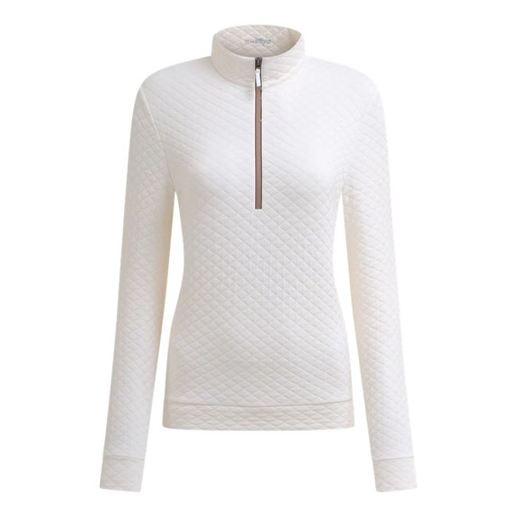 Pull 1/4 Zip Tampa White Femme