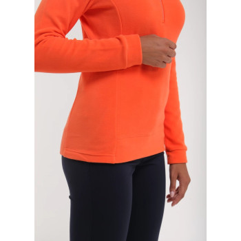 Pull 1/4 Zip Trinidad Orange Femme