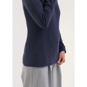 Pull 1/4 Zip Trinidad Navy Femme