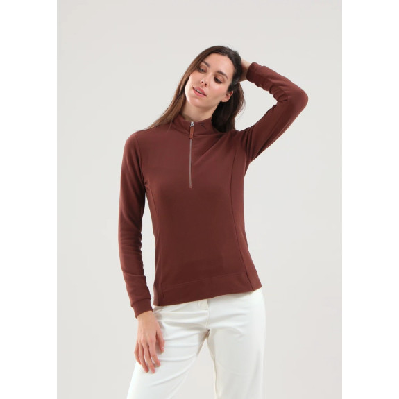 Pull 1/4 Zip Trinidad Brown Femme