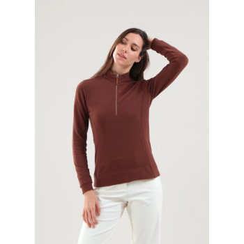 Pull 1/4 Zip Trinidad Brown Femme