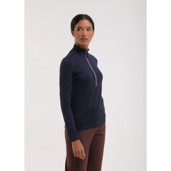 Pull 1/4 Zip Thalia Navy Femme