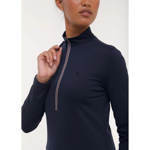 Pull 1/4 Zip Thalia Navy Femme