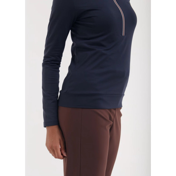 Pull 1/4 Zip Thalia Navy Femme