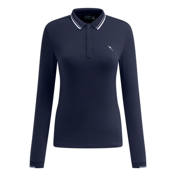 Polo manches longues Amarti Navy Femme