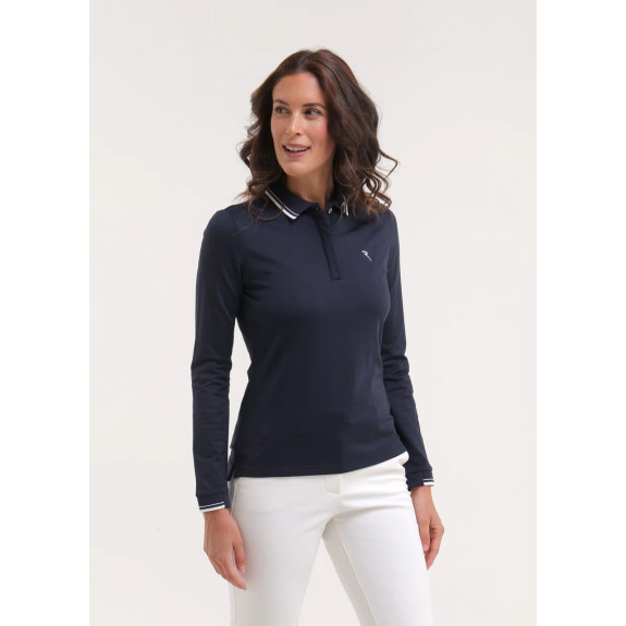 Polo manches longues Amarti Navy Femme