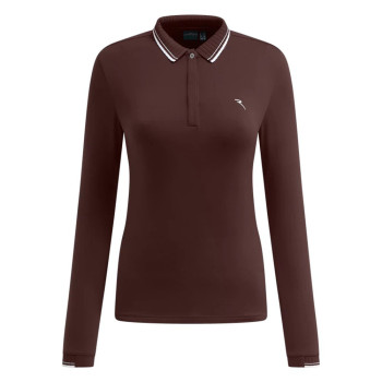 Polo manches longues Amarti Brown Femme