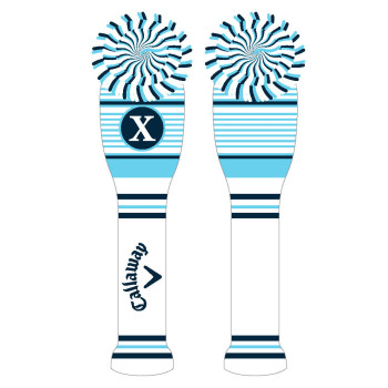 Couvre Club Bois Pompom Blue Navy