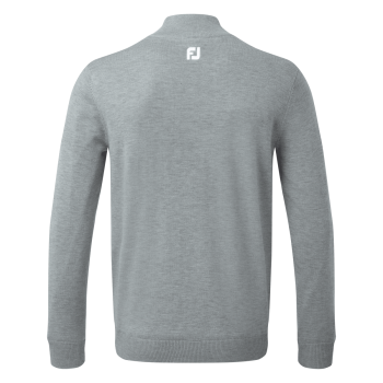 Pullover en laine 1/2 Zip Grey Homme