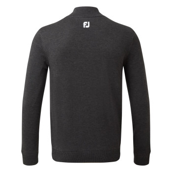 Pullover en laine 1/2 Zip Charcoal Homme