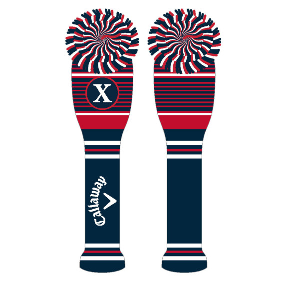 Couvre Club Hybride Pompom Navy Red White