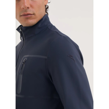 Pull 1/4 Zip Peltro Navy Homme