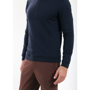 Pull 1/4 Zip Tobago Navy Homme