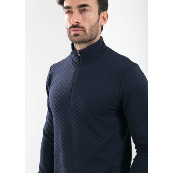 Pull 1/4 Zip Tobago Navy Homme