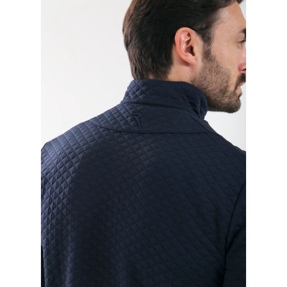 Pull 1/4 Zip Tobago Navy Homme