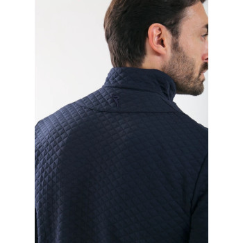 Pull 1/4 Zip Tobago Navy Homme