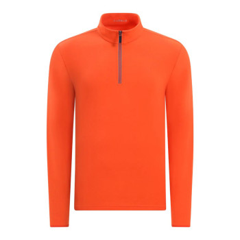 Pull 1/4 Zip Tago Orange Homme