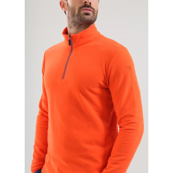 Pull 1/4 Zip Tago Orange Homme
