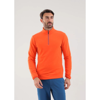 Pull 1/4 Zip Tago Orange Homme 2