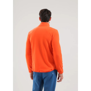 Pull 1/4 Zip Tago Orange Homme