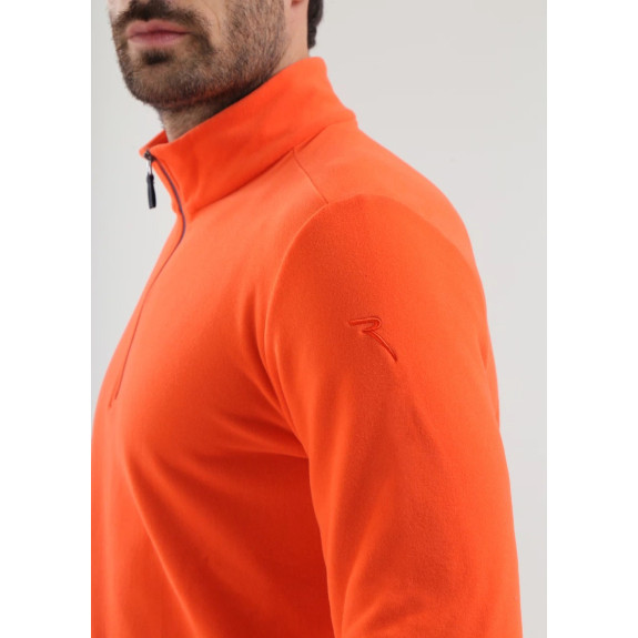 Pull 1/4 Zip Tago Orange Homme