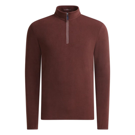 Pull 1/4 Zip Tago Brown Homme