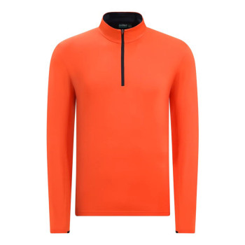 Pull 1/4 Zip Tonale Orange Homme