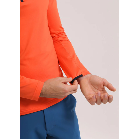 Pull 1/4 Zip Tonale Orange Homme