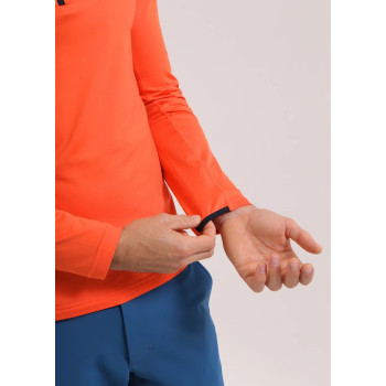 Pull 1/4 Zip Tonale Orange Homme