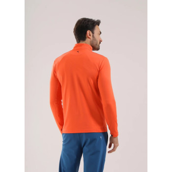 Pull 1/4 Zip Tonale Orange Homme