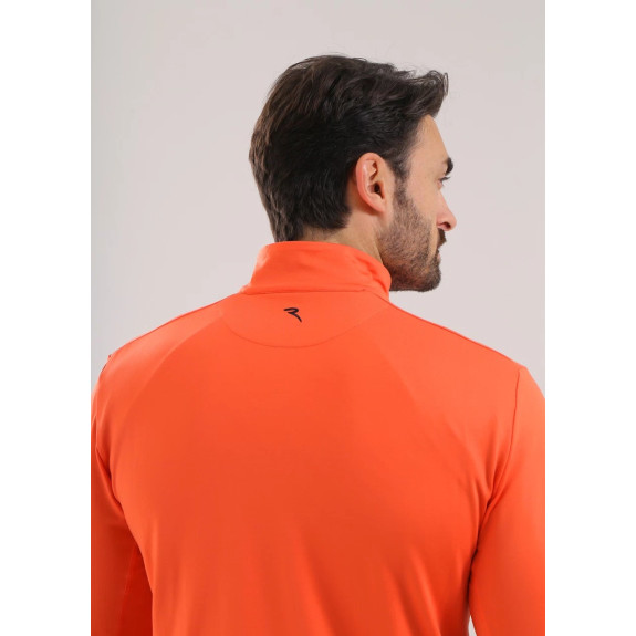 Pull 1/4 Zip Tonale Orange Homme