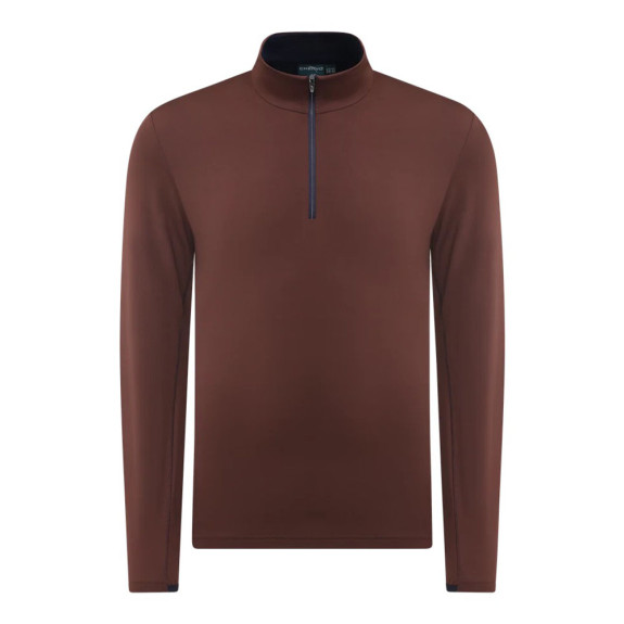 Pull 1/4 Zip Tonale Brown Homme