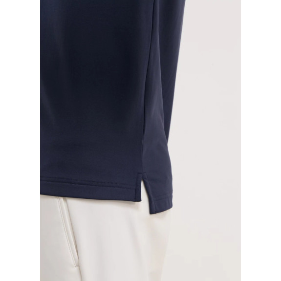 Polo manches longues 1/4 Zip Avanzo Navy Homme