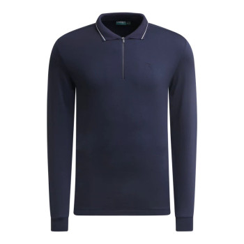 Polo manches longues 1/4 Zip Avanzo Navy Homme