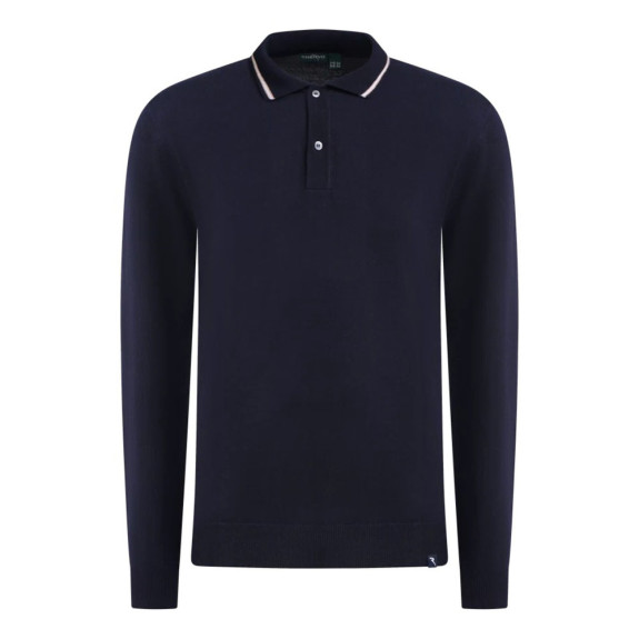 Polo manches longues Nitrato Navy Homme