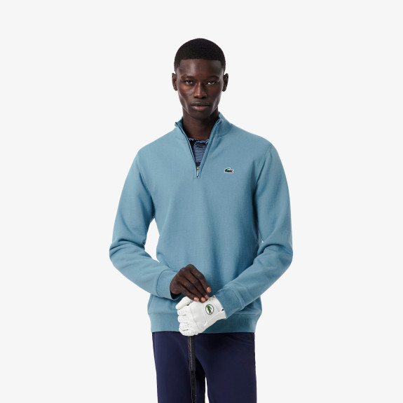 Pull 1/4 Zip coupe-vent Bleu Gris Homme