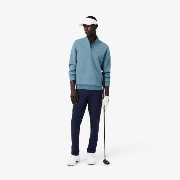 Pull 1/4 Zip coupe-vent Bleu Gris Homme