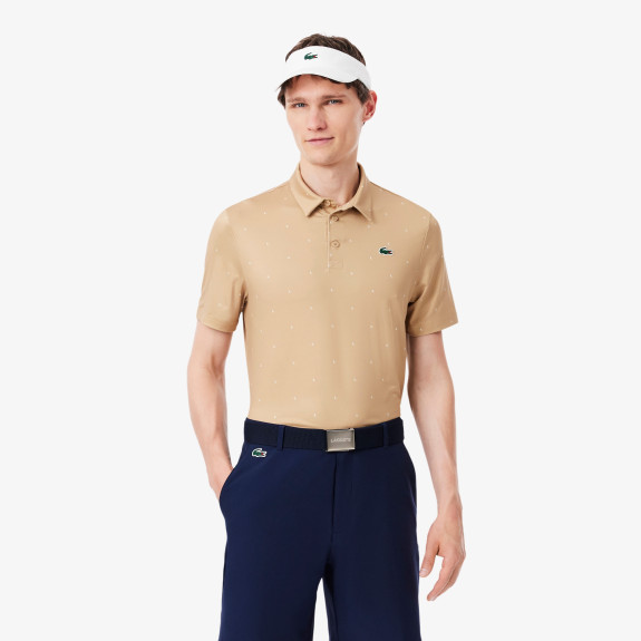 Polo Golf regular fit imprimé Beige Homme