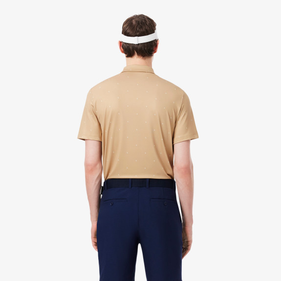 Polo Golf regular fit imprimé Beige Homme