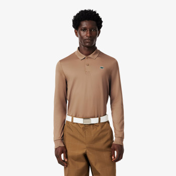 Polo Golf manches longues Ultra Dry Marron Homme