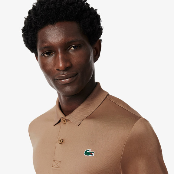 Polo Golf manches longues Ultra Dry Marron Homme