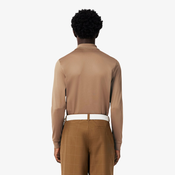 Polo Golf manches longues Ultra Dry Marron Homme