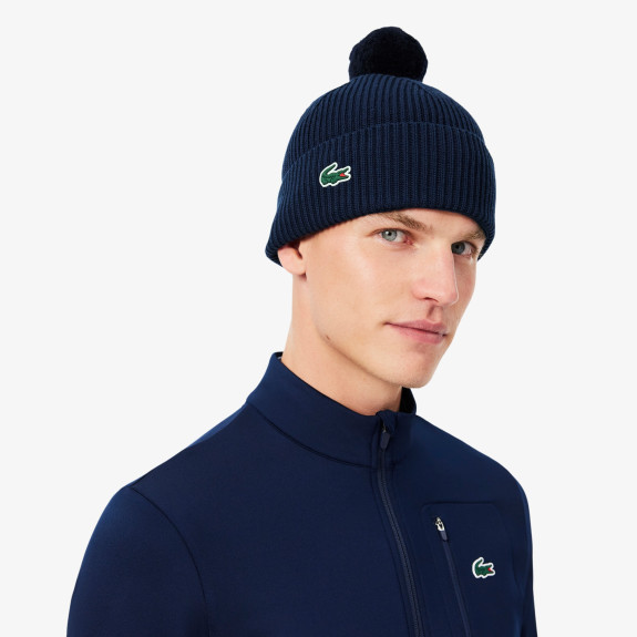 Bonnet Golf stretch laine mélangée Bleu Nuit