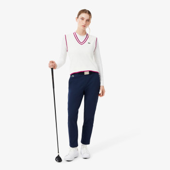 Pantalon Golf extensible en twill Bleu Nuit Femme