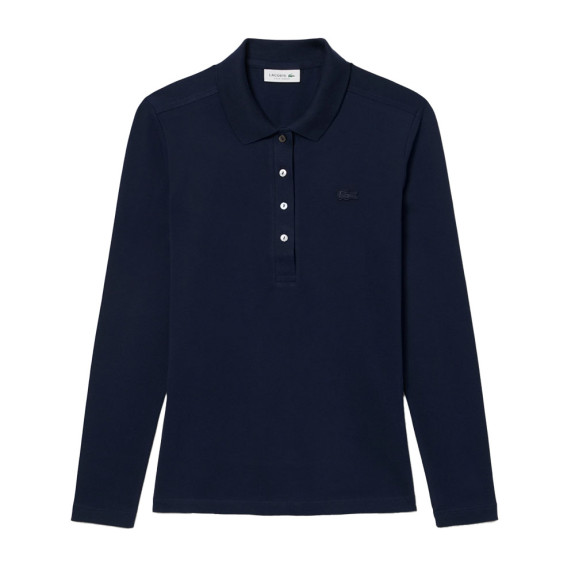 Polo L.12.D slim fit en mini Piqué stretch Bleu...