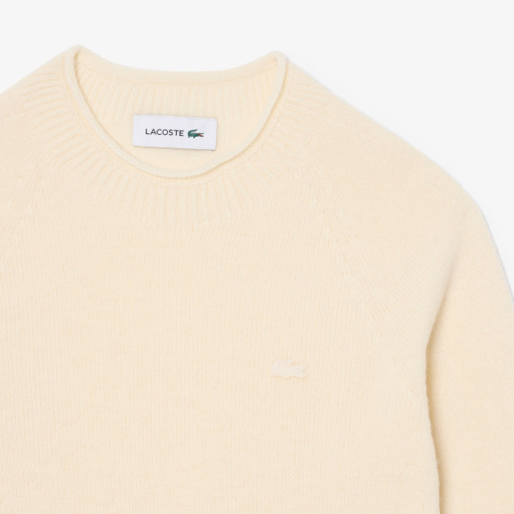 Pull maille 3D laine Blanc Ecru Femme