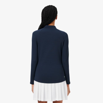 Baselayer 1/4 Zip protection UV Bleu Nuit Femme
