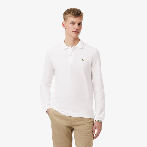 Polo manches longues L.12.12 classic fit Blanc...