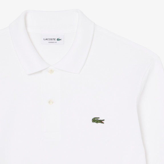 Polo manches longues L.12.12 classic fit Blanc...