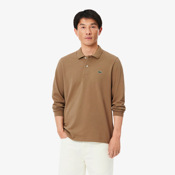 Polo manches longues L.12.12 classic fit Marron...
